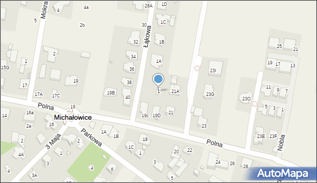 Opacz-Kolonia, Łąkowa, 1, mapa Opacz-Kolonia