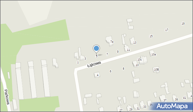 Opoczno, Łąkowa, 5, mapa Opoczno