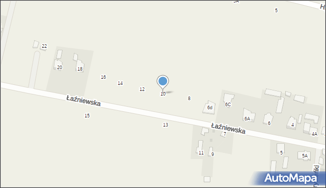 Orły, Łaźniewska, 10, mapa Orły