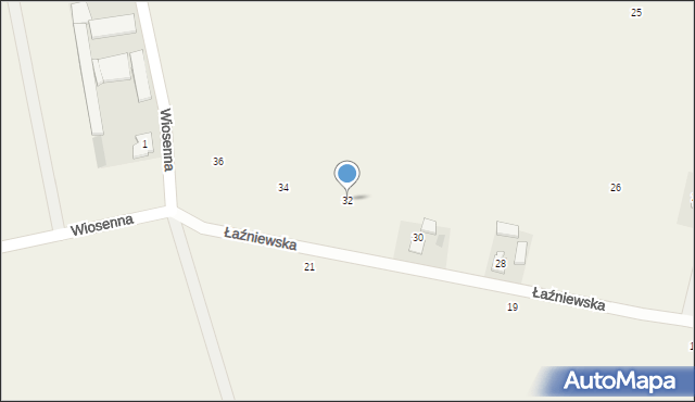 Orły, Łaźniewska, 32, mapa Orły