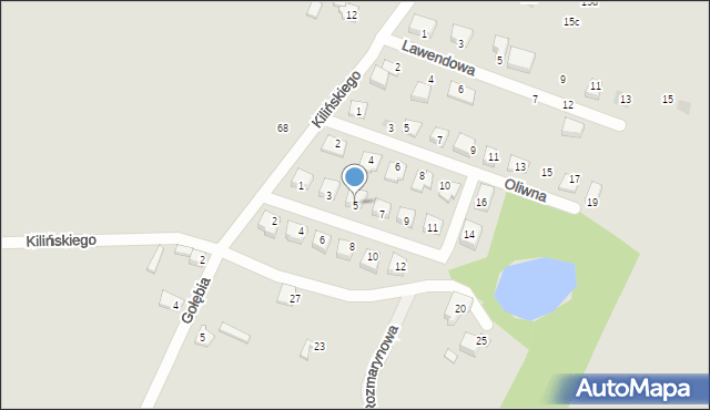 Orzesze, Laurowa, 5, mapa Orzesze