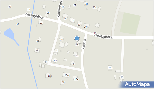 Orzesze, Łączna, 2A, mapa Orzesze