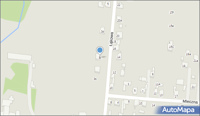 Orzesze, Łąkowa, 3c, mapa Orzesze