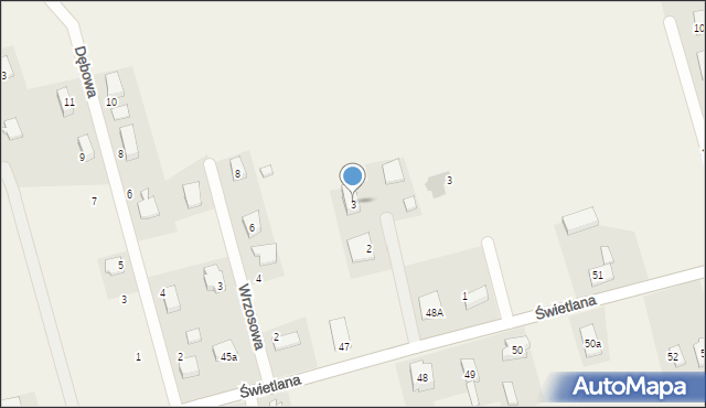 Osiedle Poznańskie, Lawendowa, 3, mapa Osiedle Poznańskie