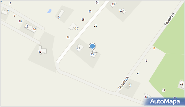 Osiek nad Wisłą, Łabędzia, 25, mapa Osiek nad Wisłą