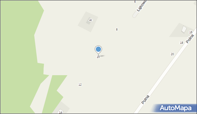 Osiek nad Wisłą, Łąkowa, 10, mapa Osiek nad Wisłą