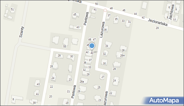 Osielsko, Lazurowa, 41, mapa Osielsko