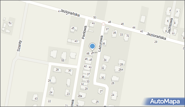 Osielsko, Lazurowa, 47, mapa Osielsko