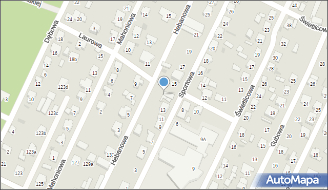 Ostrów Wielkopolski, Laurowa, 6, mapa Ostrów Wielkopolski