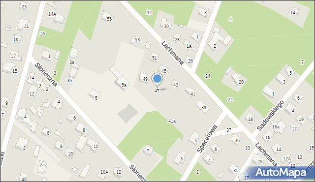 Ostrówek, Lachmana, 47, mapa Ostrówek