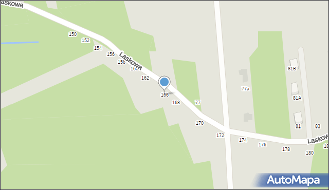 Otwock, Laskowa, 166, mapa Otwock