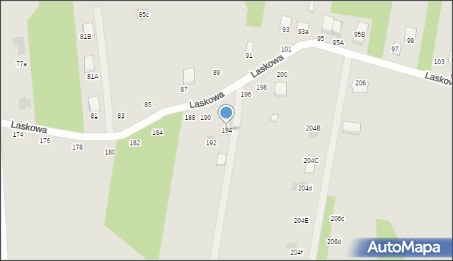 Otwock, Laskowa, 194, mapa Otwock
