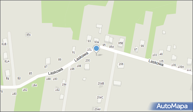 Otwock, Laskowa, 202, mapa Otwock