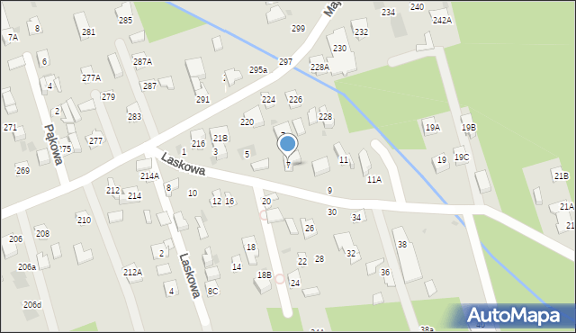 Otwock, Laskowa, 7, mapa Otwock