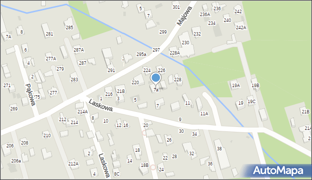 Otwock, Laskowa, 7a, mapa Otwock