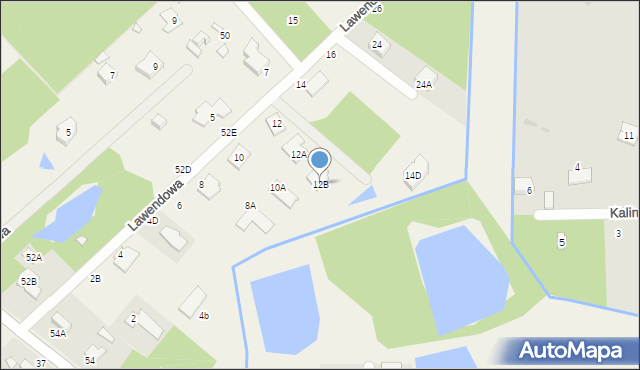 Owczarnia, Lawendowa, 12B, mapa Owczarnia