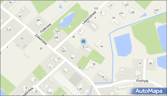 Owczarnia, Lawendowa, 2A, mapa Owczarnia