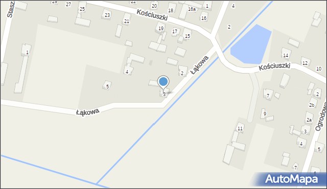 Ożarowice, Łąkowa, 3, mapa Ożarowice