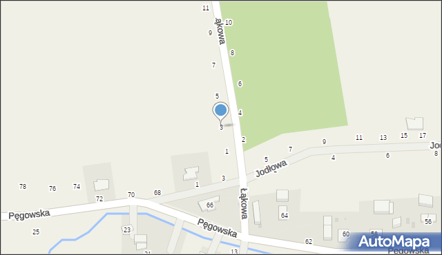 Ozorowice, Łąkowa, 3, mapa Ozorowice