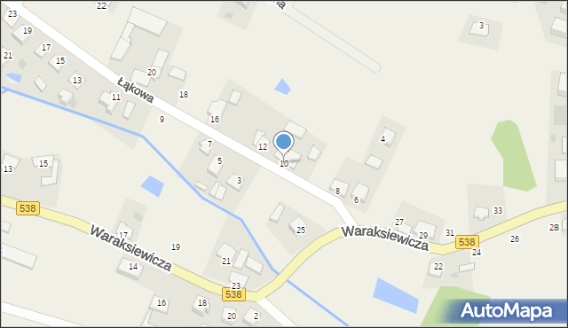 Pacółtowo, Łąkowa, 10, mapa Pacółtowo