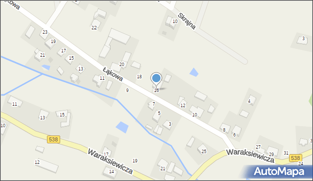 Pacółtowo, Łąkowa, 16, mapa Pacółtowo