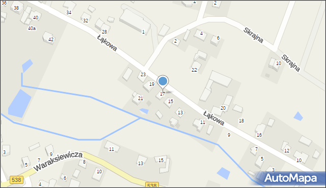 Pacółtowo, Łąkowa, 17, mapa Pacółtowo