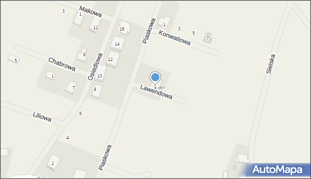 Pacółtowo, Lawendowa, 3, mapa Pacółtowo