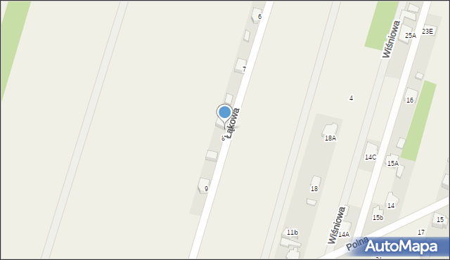 Paradyż, Łąkowa, 8A, mapa Paradyż