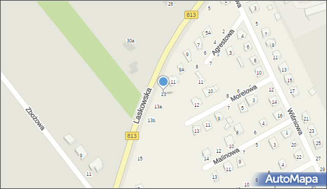 Parczew, Laskowska, 13, mapa Parczew