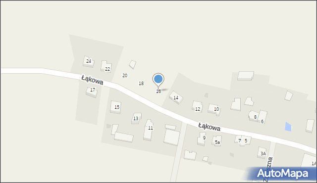 Parszczyce, Łąkowa, 16, mapa Parszczyce