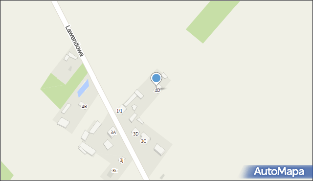 Parznice, Lawendowa, 17a, mapa Parznice