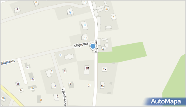 Paterek, Łąkowa, 1k, mapa Paterek