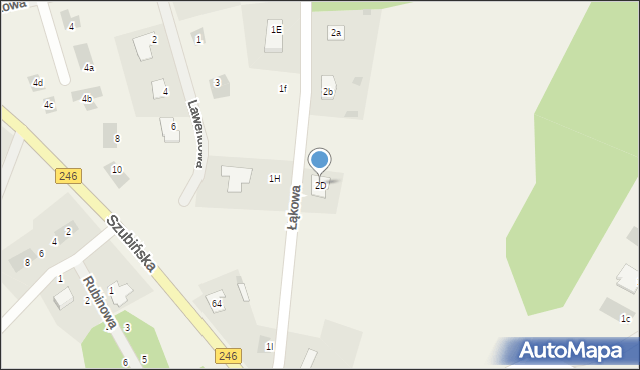 Paterek, Łąkowa, 2D, mapa Paterek