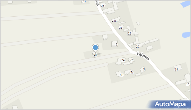 Paterek, Łąkowa, 41, mapa Paterek