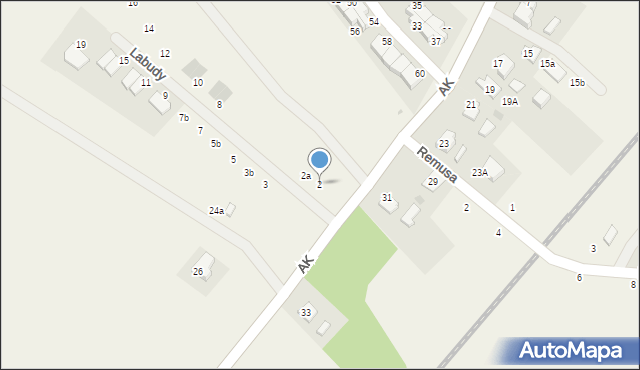 Pępowo, Labudy Aleksandra, 2, mapa Pępowo