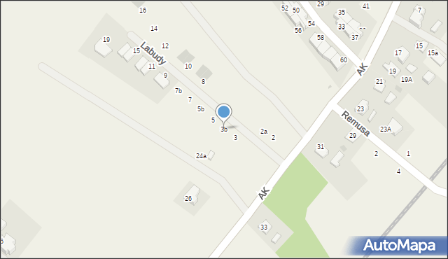 Pępowo, Labudy Aleksandra, 3b, mapa Pępowo