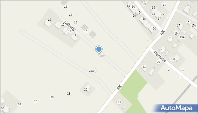 Pępowo, Labudy Aleksandra, 3c, mapa Pępowo