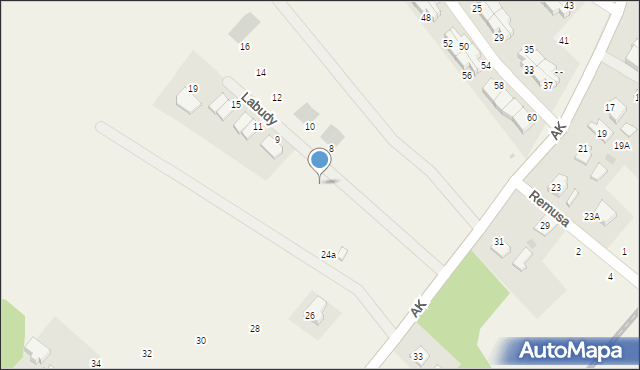 Pępowo, Labudy Aleksandra, 5c, mapa Pępowo