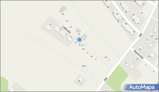 Pępowo, Labudy Aleksandra, 7, mapa Pępowo