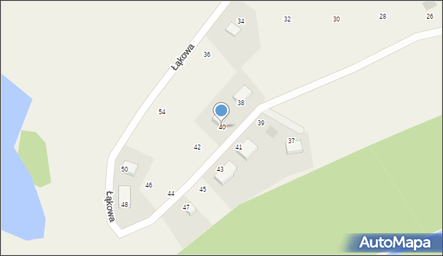 Pępowo, Łąkowa, 40, mapa Pępowo