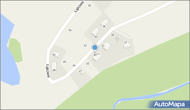 Pępowo, Łąkowa, 43, mapa Pępowo