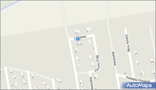 Piaseczno, Laurowa, 8, mapa Piaseczno