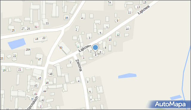 Pięczkowo, Łąkowa, 4, mapa Pięczkowo