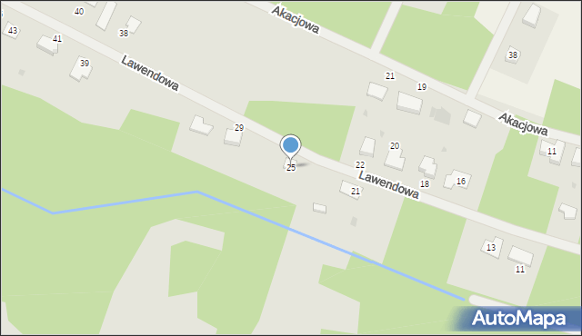 Piekoszów, Lawendowa, 25, mapa Piekoszów