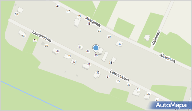 Piekoszów, Lawendowa, 40, mapa Piekoszów