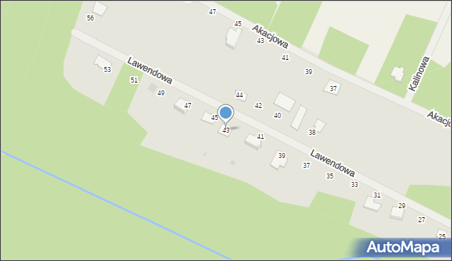 Piekoszów, Lawendowa, 43, mapa Piekoszów