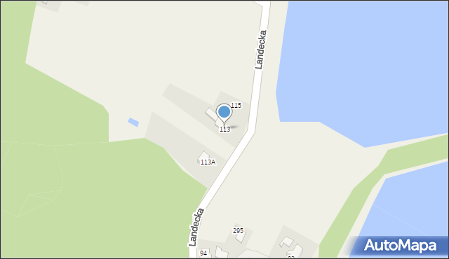 Pierściec, Landecka, 113, mapa Pierściec