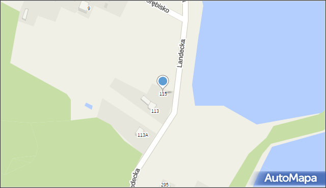 Pierściec, Landecka, 115, mapa Pierściec