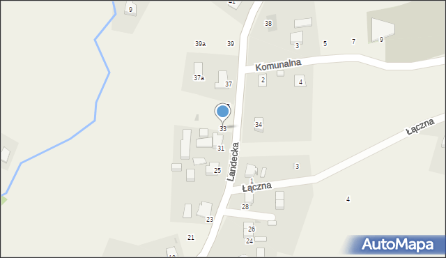 Pierściec, Landecka, 33, mapa Pierściec