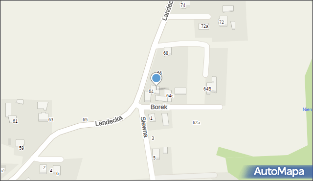 Pierściec, Landecka, 64a, mapa Pierściec